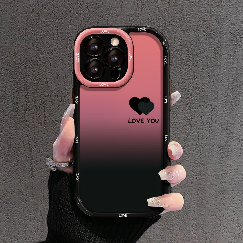 Gradient Matte iPhone Case – LOVE YOU & LUCKY Smiley Designs