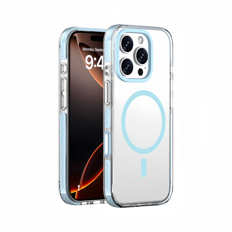 Candy Series MagSafe Clear Case for iPhone – Shockproof & Glossy Finish