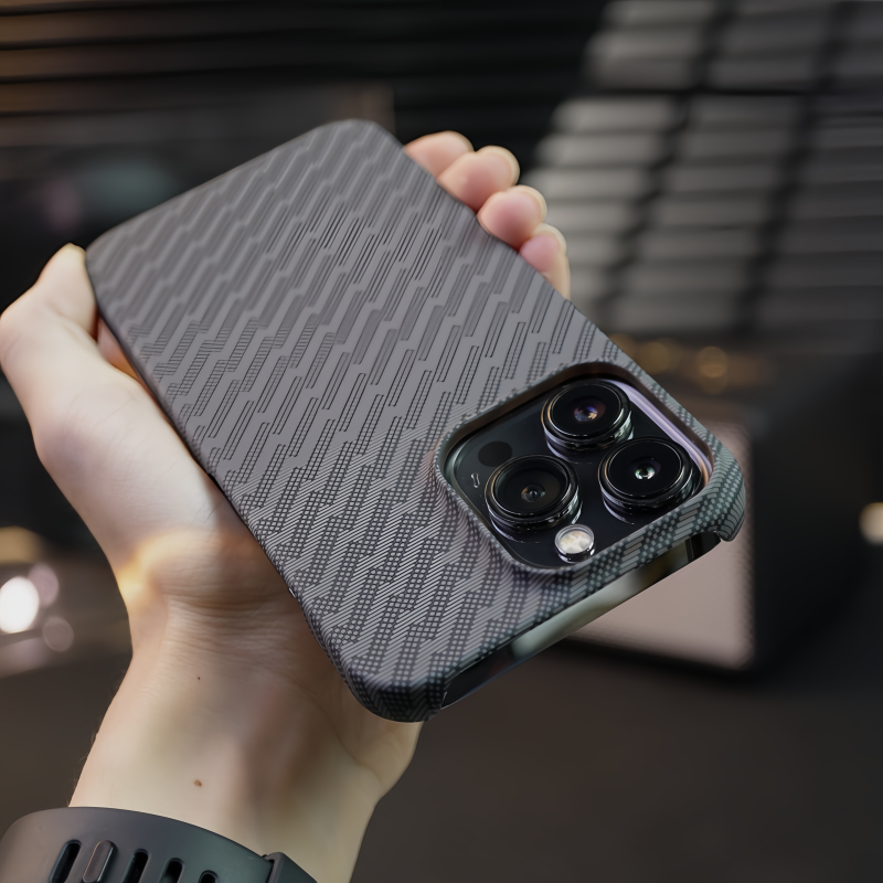 Minimalist Pixel Texture Case with Heat Dissipation