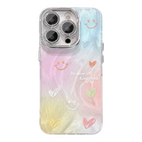 Radiant Rainbow Smiley Case with Detachable Bracelet Strap