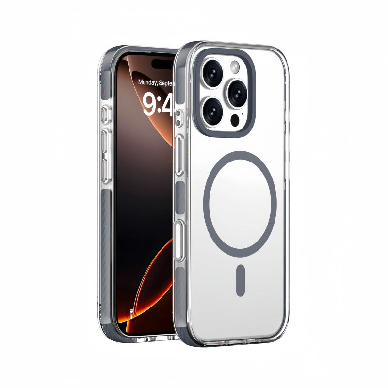Candy Series MagSafe Clear Case for iPhone – Shockproof & Glossy Finish