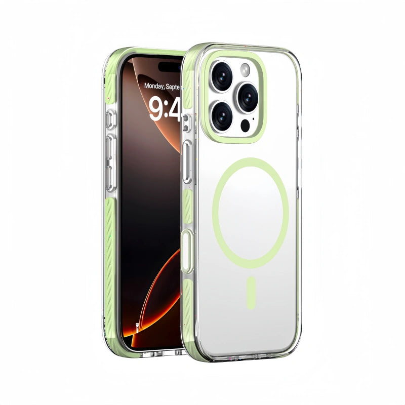 Candy Series MagSafe Clear Case for iPhone – Shockproof & Glossy Finish