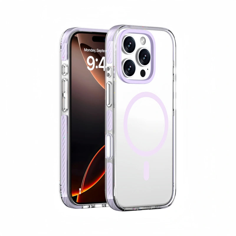 Candy Series MagSafe Clear Case for iPhone – Shockproof & Glossy Finish